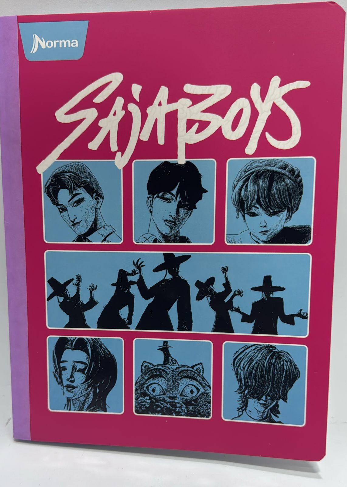 cuaderno 100 hojas cuadriculado guerreras kpop