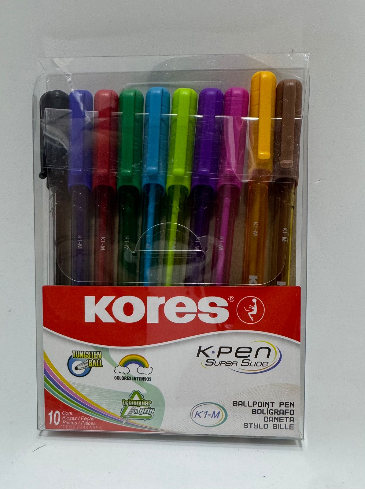 Bolígrafos de colores X10 Kores
