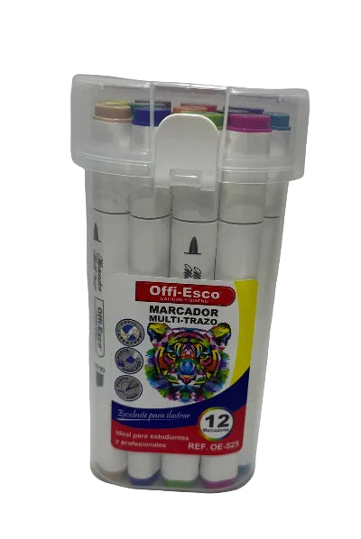 Marcadores multitrazo Offi-Esco X12