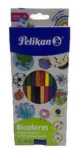 Colores doble punta bicolores Pelikan X12