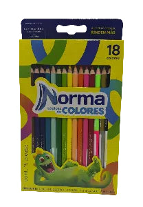 Colores Norma X18 incluye 2 metalizados, 2 neón, blanco y negro.
