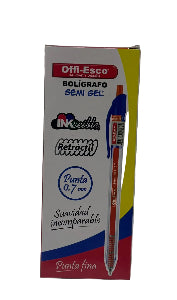 Caja esferos Offi-Esco X12 azul