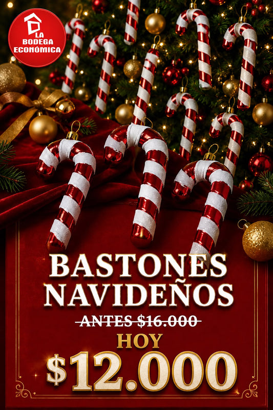 BASTONES NAVIDEÑOS X 4