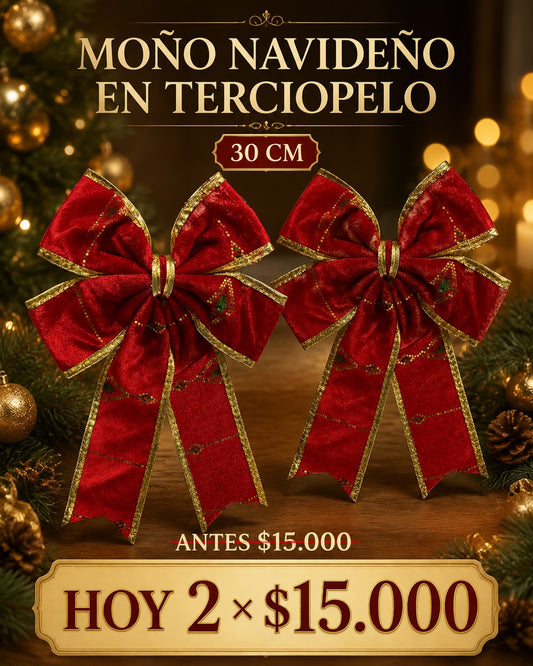 MOÑOS NAVIDEÑOS X 2