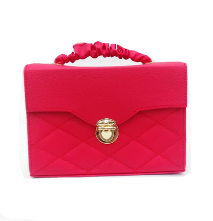 Cartera de mano  Roja broche