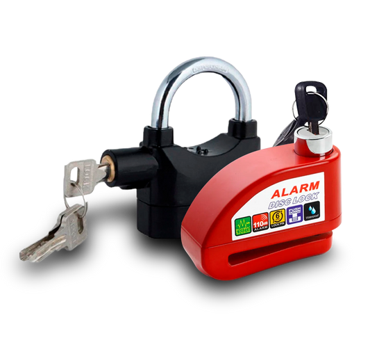 Candado Moto Alarma Freno De Disco Original Premium 2 Llaves -SON DOS MODELOS DIFERENTES-