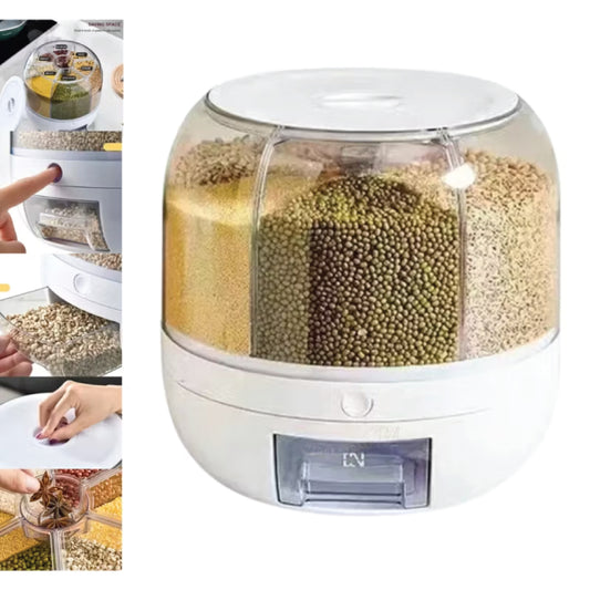 Dispensador Contenedor De Alimentos Granos Giratorio