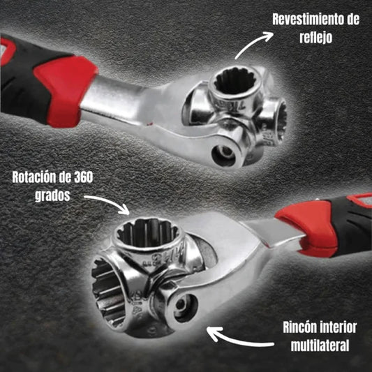 LLAVE MULTIFUNCIONAL 48 EN 1 - CABEZAL GIRATORIO 360 GRADOS!
