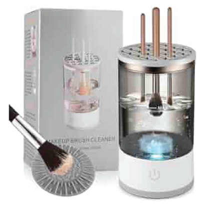 Limpiador de brochas de maquillaje.