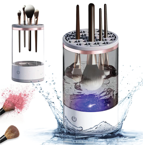 Limpiador de brochas de maquillaje.