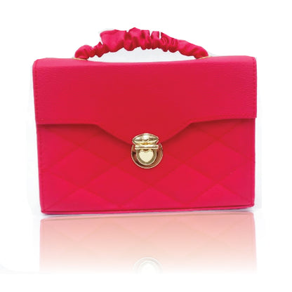 Cartera de mano  Roja broche