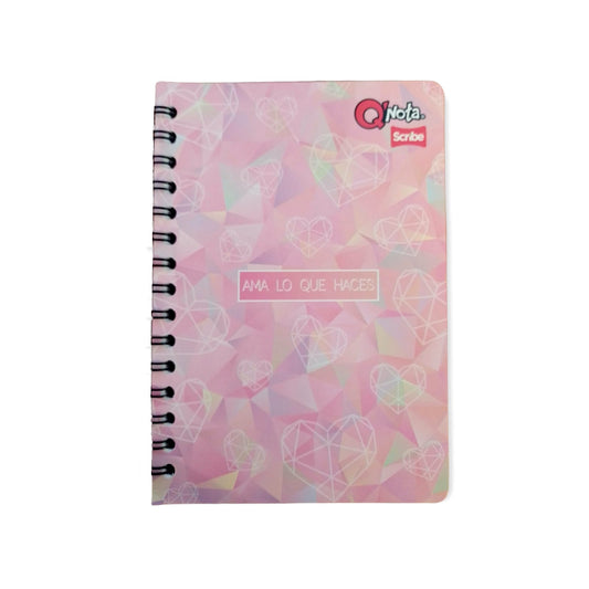 Cuaderno argollado 80 hojas cuadriculado grande #FEMENINO