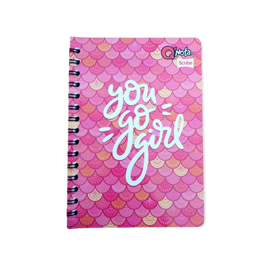 Cuaderno argollado 80 hojas cuadriculado grande #FEMENINO