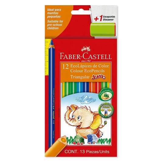 Colores jumbo faber castell x12 colores