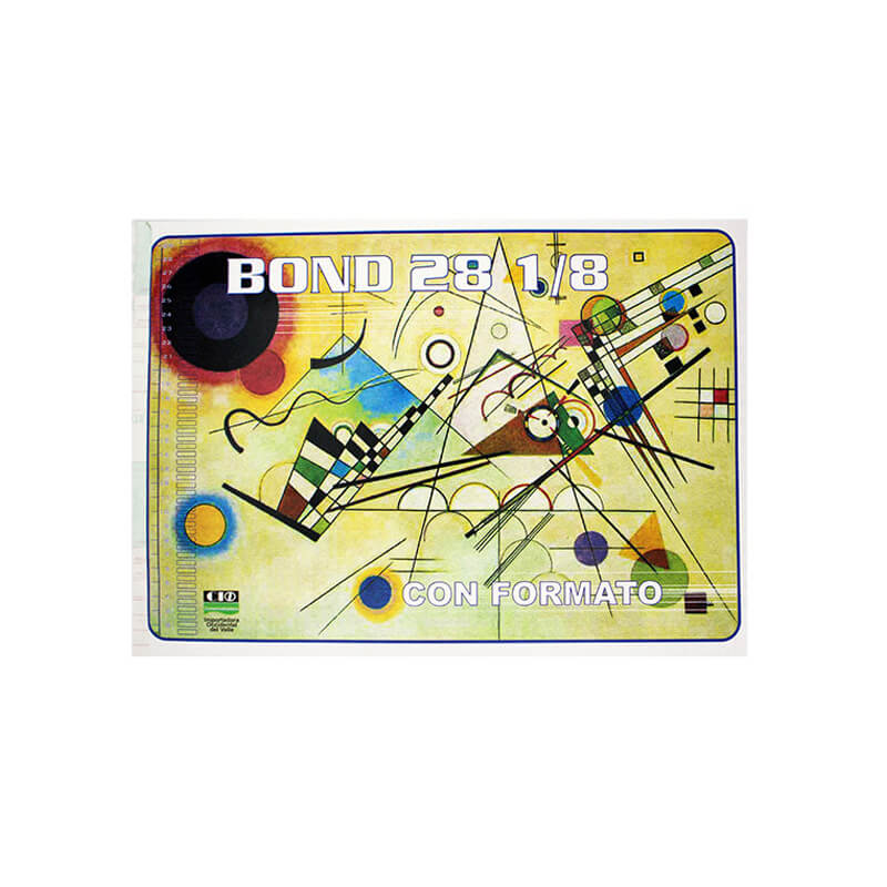 Block bon 28 octavos con formato
