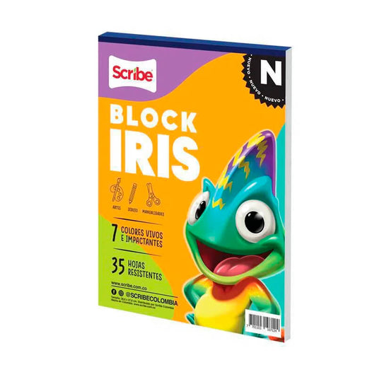 Block iris scribe x7 colores x35 hojas