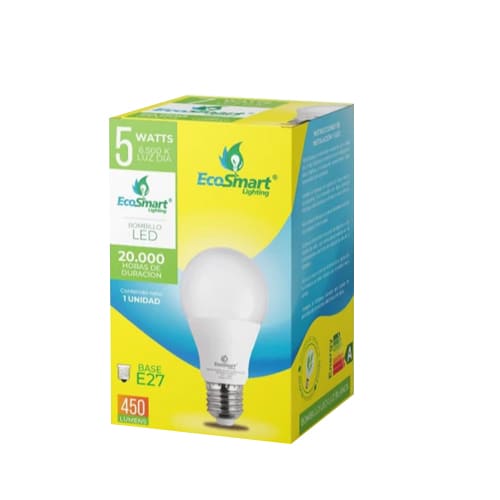 Bombillo ahorrador ECOSMART 5watts