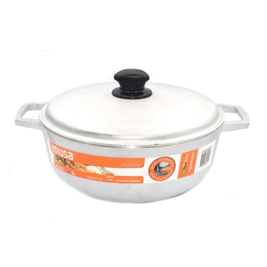 Caldero IMUSA 24cm 3.5L Cuerpo y tapa de aluminio
