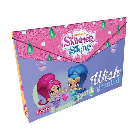 Carpeta fuelle plástico con caucho VARIOS MOTIVOS FEMENINO SHIMMER & SHINE