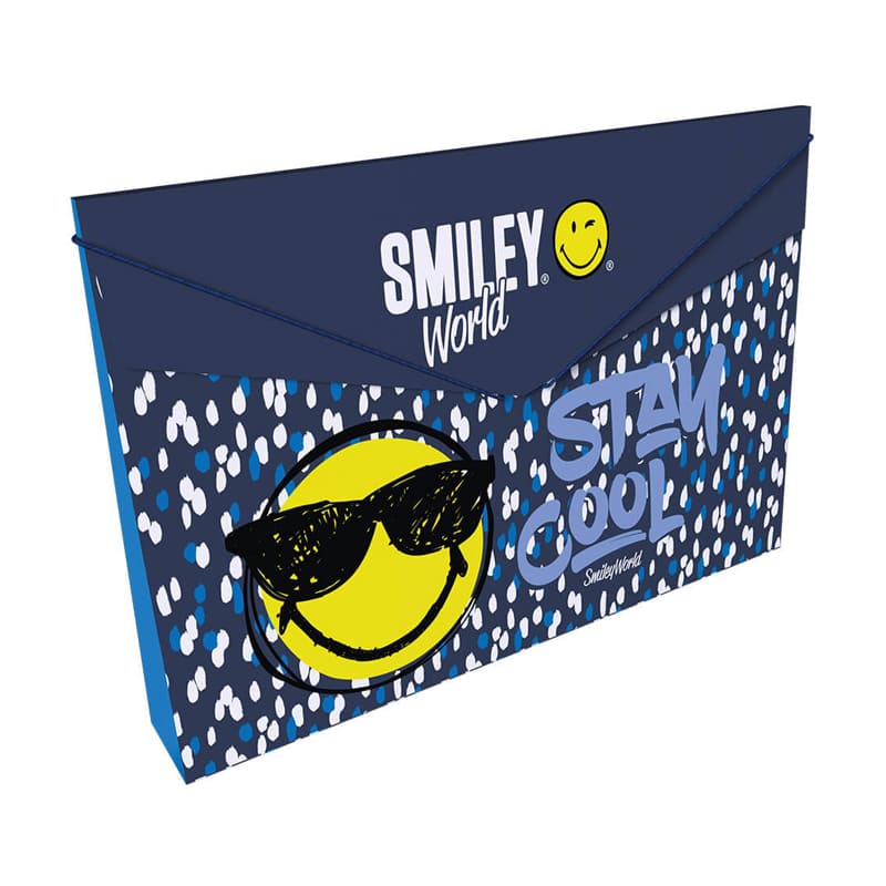 Carpeta fuelle plástico con caucho VARIOS MOTIVOS MASCULINO EMOJI