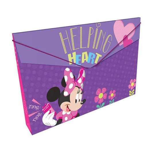 Carpeta fuelle plástico con caucho DISNEY MINNIE HELPING
