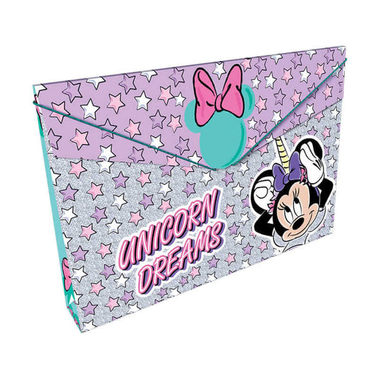 Carpeta fuelle plástico con caucho DISNEY MINNIE UNICORN