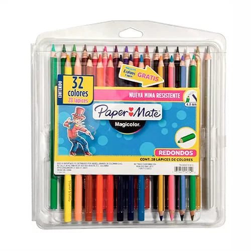 Colores MAGICOLOR PAPER MATE 28 lapices 32 Colores