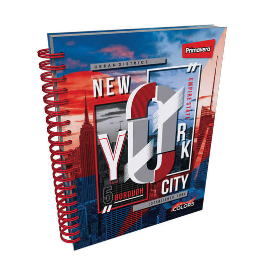 Agenda argollada pasta dura 7 MATERIAS MASCULINO grande MOTIVOS SURTIDOS CUADRICULADO #42