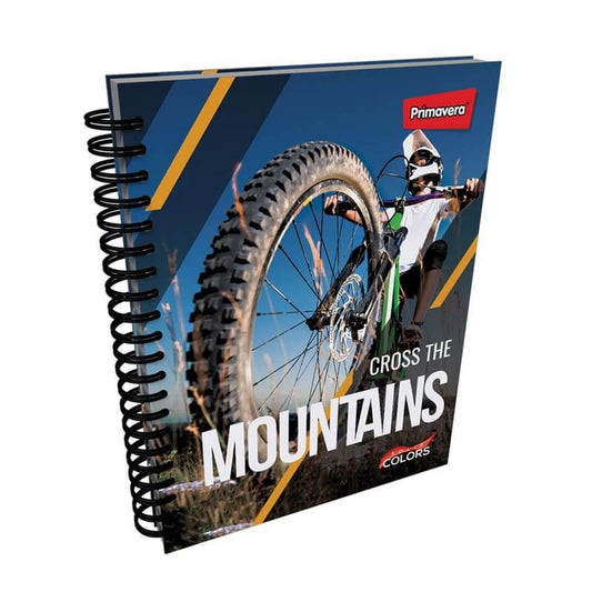 Agenda argollada pasta dura 7 MATERIAS MASCULINO grande MOTIVOS SURTIDOS CUADRICULADO #44