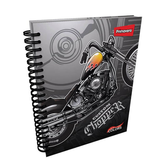 Agenda argollada pasta dura 7 MATERIAS MASCULINO grande MOTIVOS SURTIDOS CUADRICULADO #45