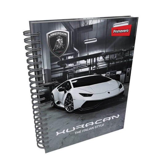 Agenda argollada pasta dura 7 MATERIAS MASCULINO grande MOTIVOS SURTIDOS CUADRICULADO #49