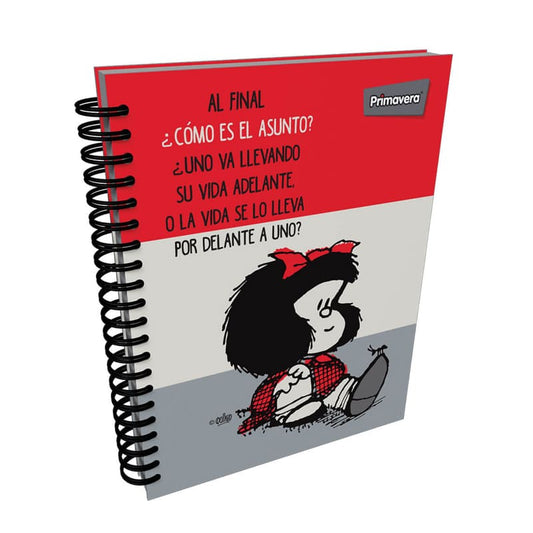 Agenda argollada pasta dura 5 MATERIAS FEMENINO grande MOTIVOS SURTIDOS CUADRICULADO #4
