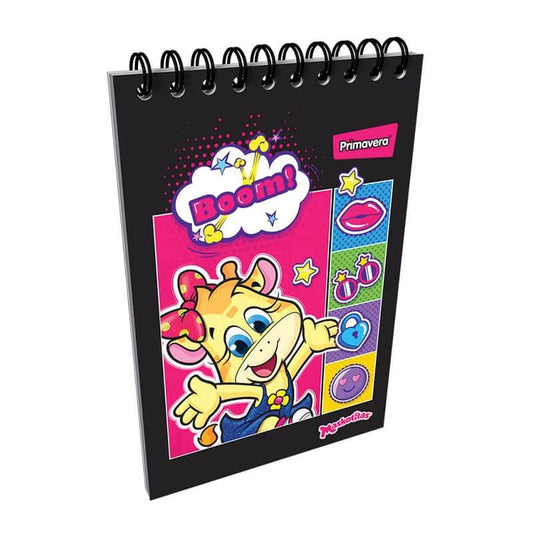 Cuaderno argollado vertical cuadriculado FEMENINO pasta dura VAQUITA #1