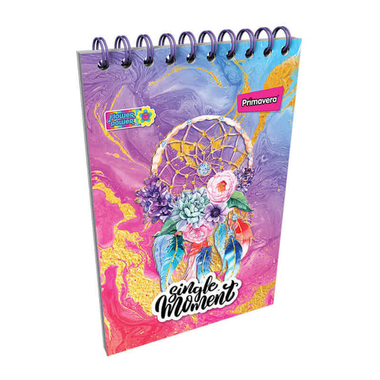 Cuaderno argollado vertical cuadriculado FEMENINO pasta dura ATRAPA SUEÑOS