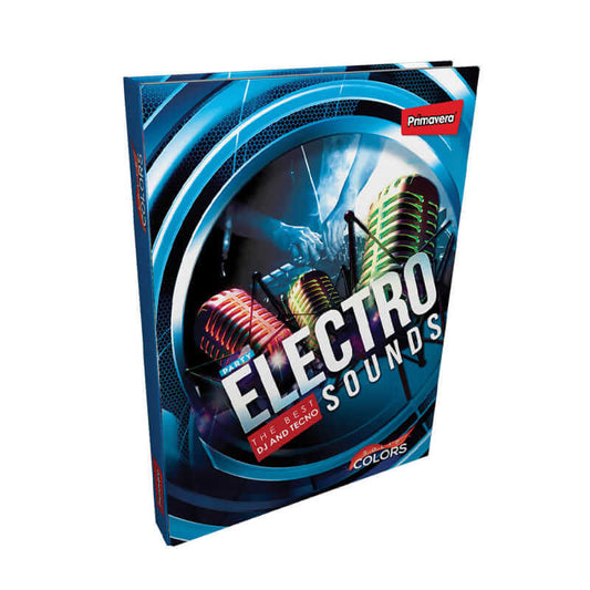 Agenda cosida pasta dura 5 MATERIAS MASCULINO pequeño ELECTRO SOUNDS