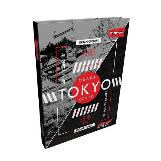 Agenda cosida pasta dura 5 MATERIAS MASCULINO pequeño TOKYO