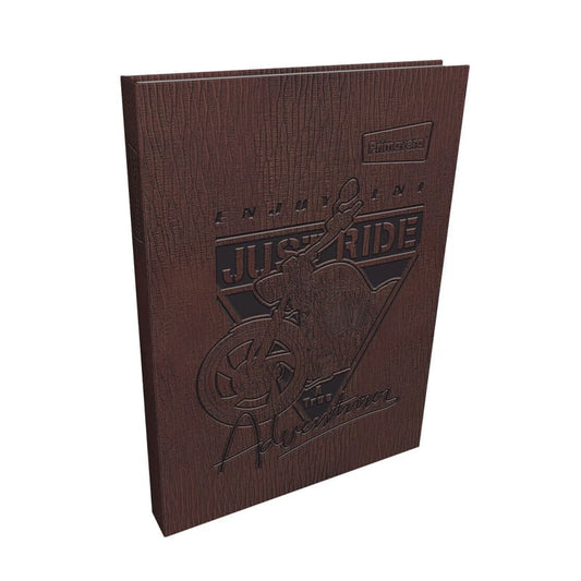 Agenda cosida pasta dura 5 MATERIAS MASCULINO pequeño TEXTURA JUST TRIDE CAFÉ
