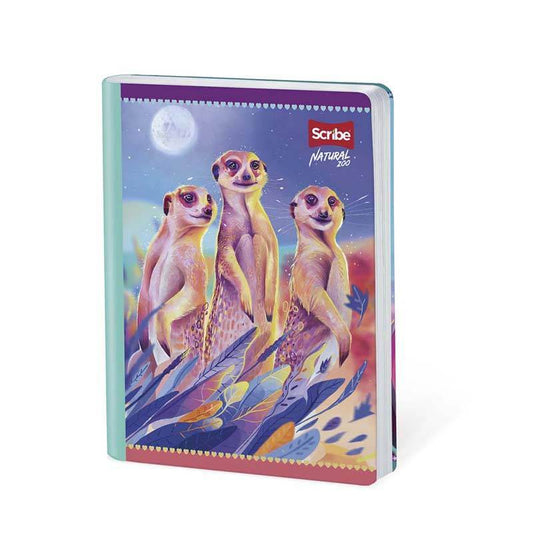 Cuaderno cosido grande 100 hojas rayado NATURAL ZOO #1