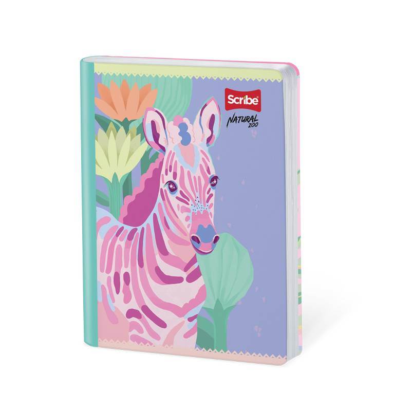Cuaderno cosido grande 100 hojas rayado NATURAL ZOO #7