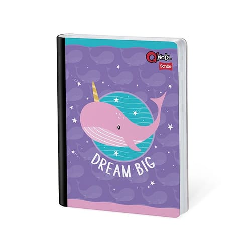 Cuaderno cosido grande de 100 hojas cuadriculado 23CM X 18 #NIÑAQNOTA