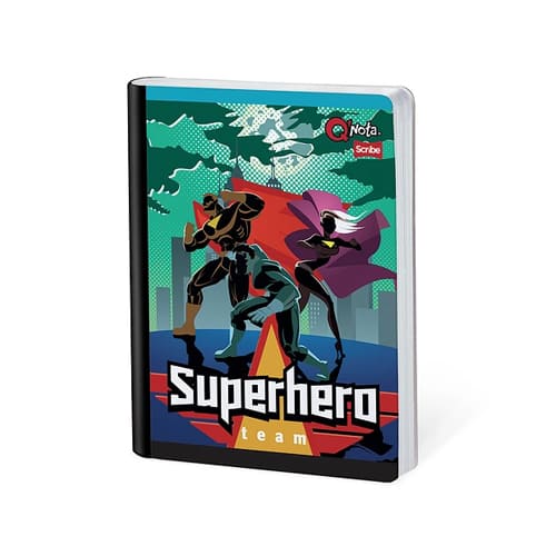 Cuaderno cosido grande de 50 hojas cuadriculado 23CM X 18 #NIÑOQNOTA