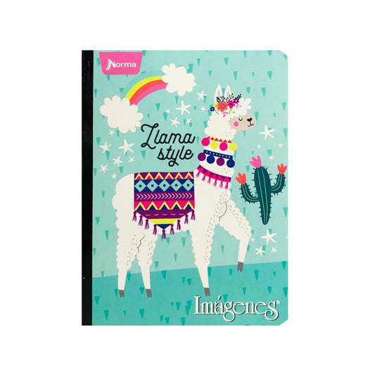 Cuaderno cosido grande de 50 hojas cuadriculado 23CM X 18 #NIÑANORMA