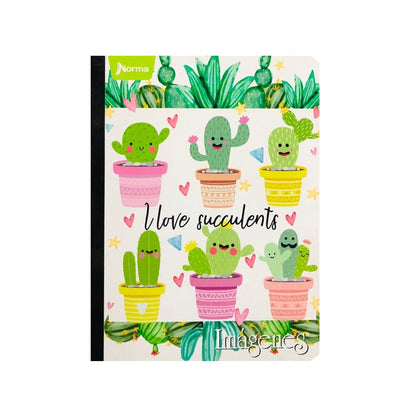 Cuaderno cosido grande de 50 hojas cuadriculado 23CM X 18 #NIÑANORMA