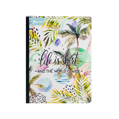 Cuaderno cosido grande de 50 hojas cuadriculado 23CM X 18 #NIÑANORMA