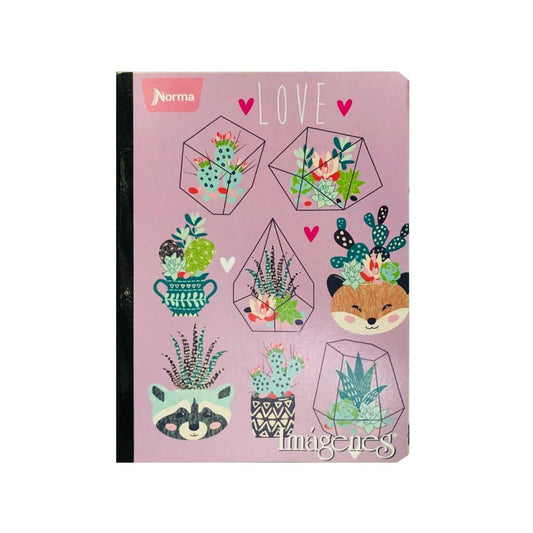 Cuaderno cosido grande de 50 hojas cuadriculado 23CM X 18 #NIÑANORMA