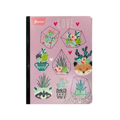 Cuaderno cosido grande de 100 hojas cuadriculado 23CM X 18 #NIÑANORMA
