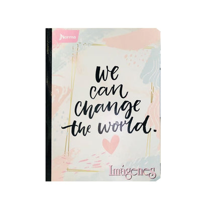 Cuaderno cosido grande de 50 hojas cuadriculado 23CM X 18 #NIÑANORMA