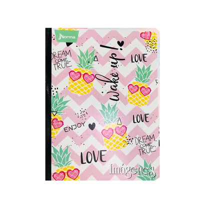 Cuaderno cosido grande de 50 hojas cuadriculado 23CM X 18 #NIÑANORMA