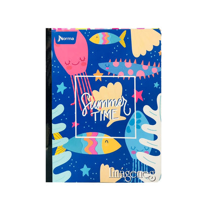 Cuaderno cosido grande de 100 hojas cuadriculado 23CM X 18 #NIÑANORMA