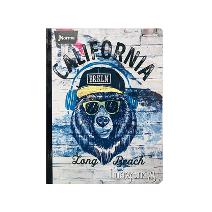 Cuaderno cosido grande de 100 hojas cuadriculado 23CM X 18 #NIÑONORMA